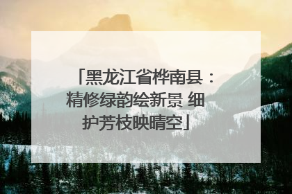 黑龙江省桦南县：精修绿韵绘新景 细护芳枝映晴空