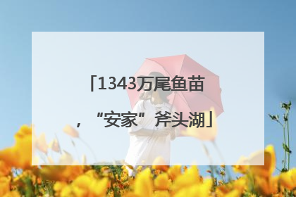 1343万尾鱼苗，“安家”斧头湖