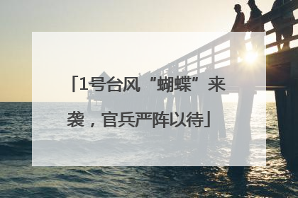 1号台风“蝴蝶”来袭，官兵严阵以待