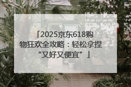 2025京东618购物狂欢全攻略：轻松拿捏 “又好又便宜”