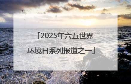 2025年六五世界环境日系列报道之一