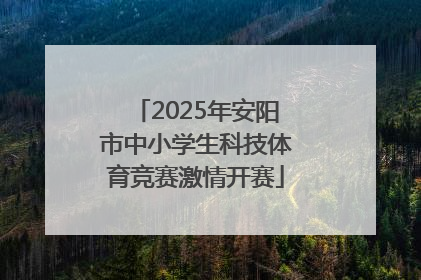 2025年安阳市中小学生科技体育竞赛激情开赛