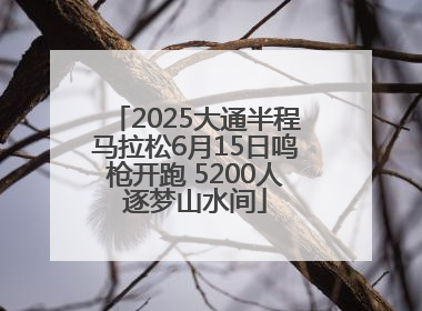 2025大通半程马拉松6月15日鸣枪开跑 5200人逐梦山水间