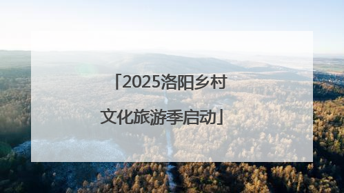 2025洛阳乡村文化旅游季启动