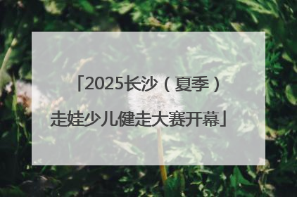 2025长沙（夏季）走娃少儿健走大赛开幕