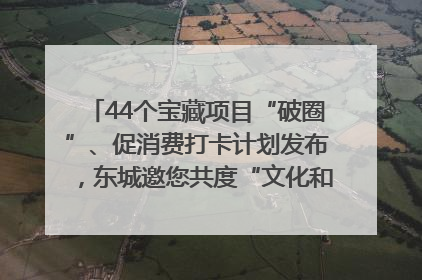 44个宝藏项目“破圈”、促消费打卡计划发布，东城邀您共度“文化和自然遗产日”→