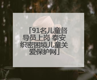 91名儿童督导员上岗 泰安织密困境儿童关爱保护网