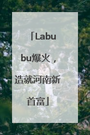 Labubu爆火，造就河南新首富