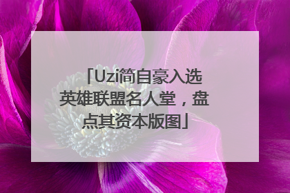 Uzi简自豪入选英雄联盟名人堂，盘点其资本版图